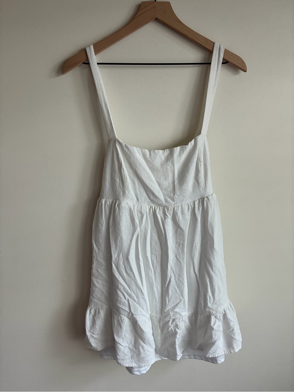 Lulus White Babydoll Mini Dress
